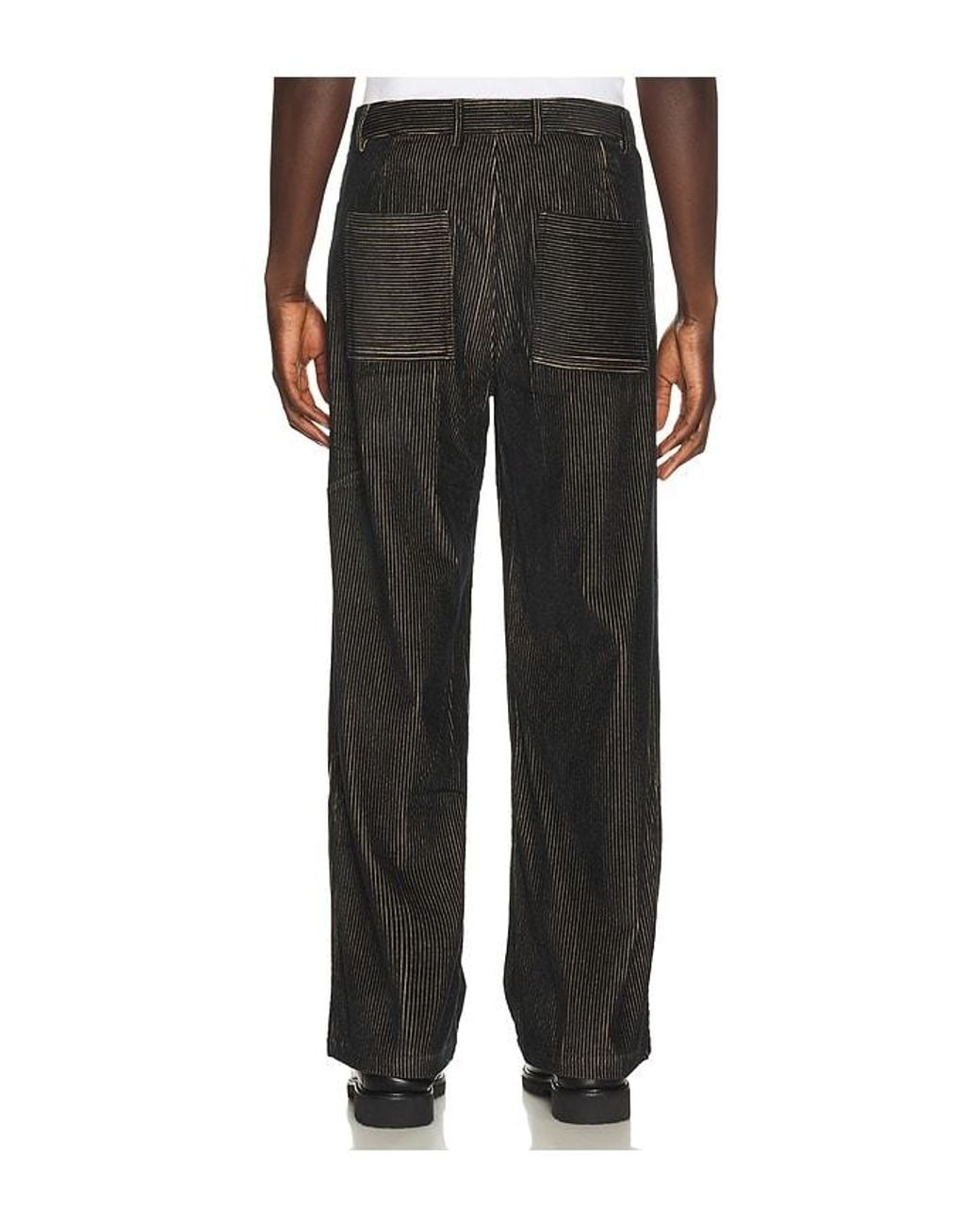KROST Black 5 Pocket Corduroy Trousers for men