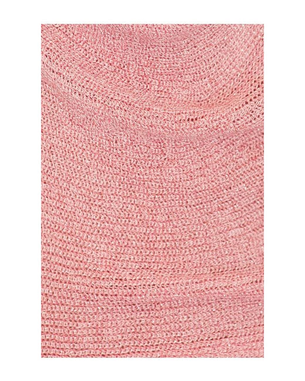 superdown Pink Brylee Knit Drape Mini Dress