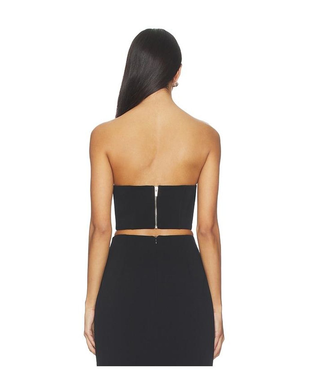 MILLY Black Heart Applique Tube Top
