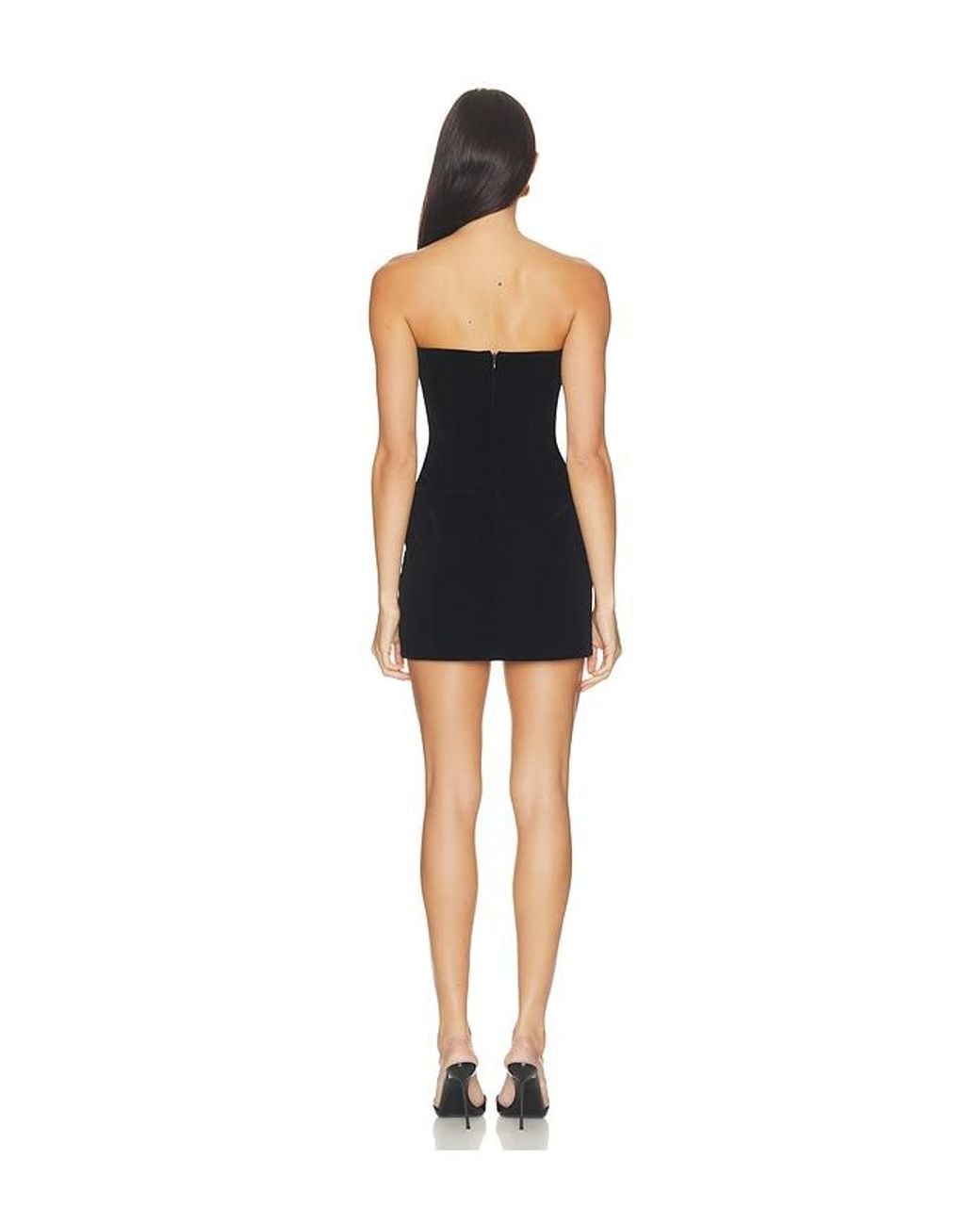 superdown Black Eva Sweetheart Mini Dress