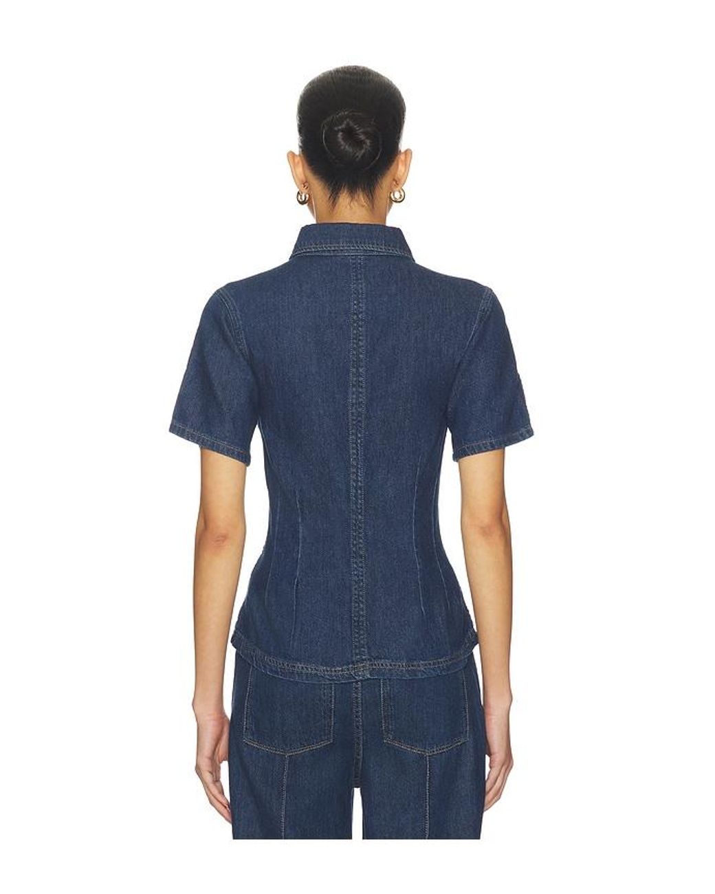 DL1961 Blue Joice Aura Denim Shirt