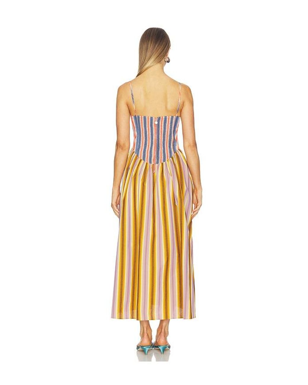 Celiab Metallic Duku Dress