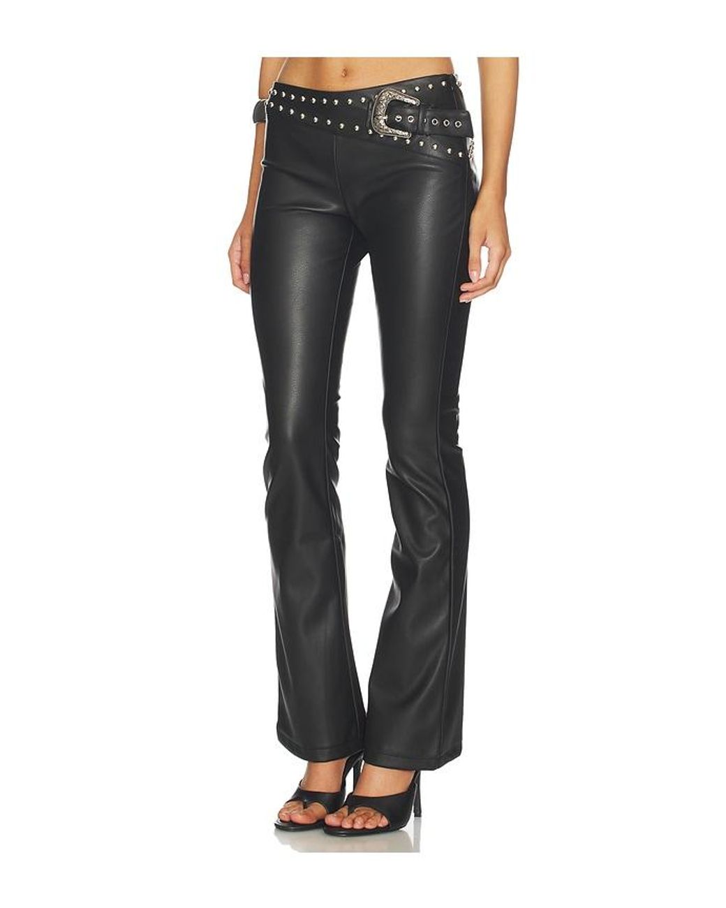 superdown Blue Melisa Faux Leather Pant