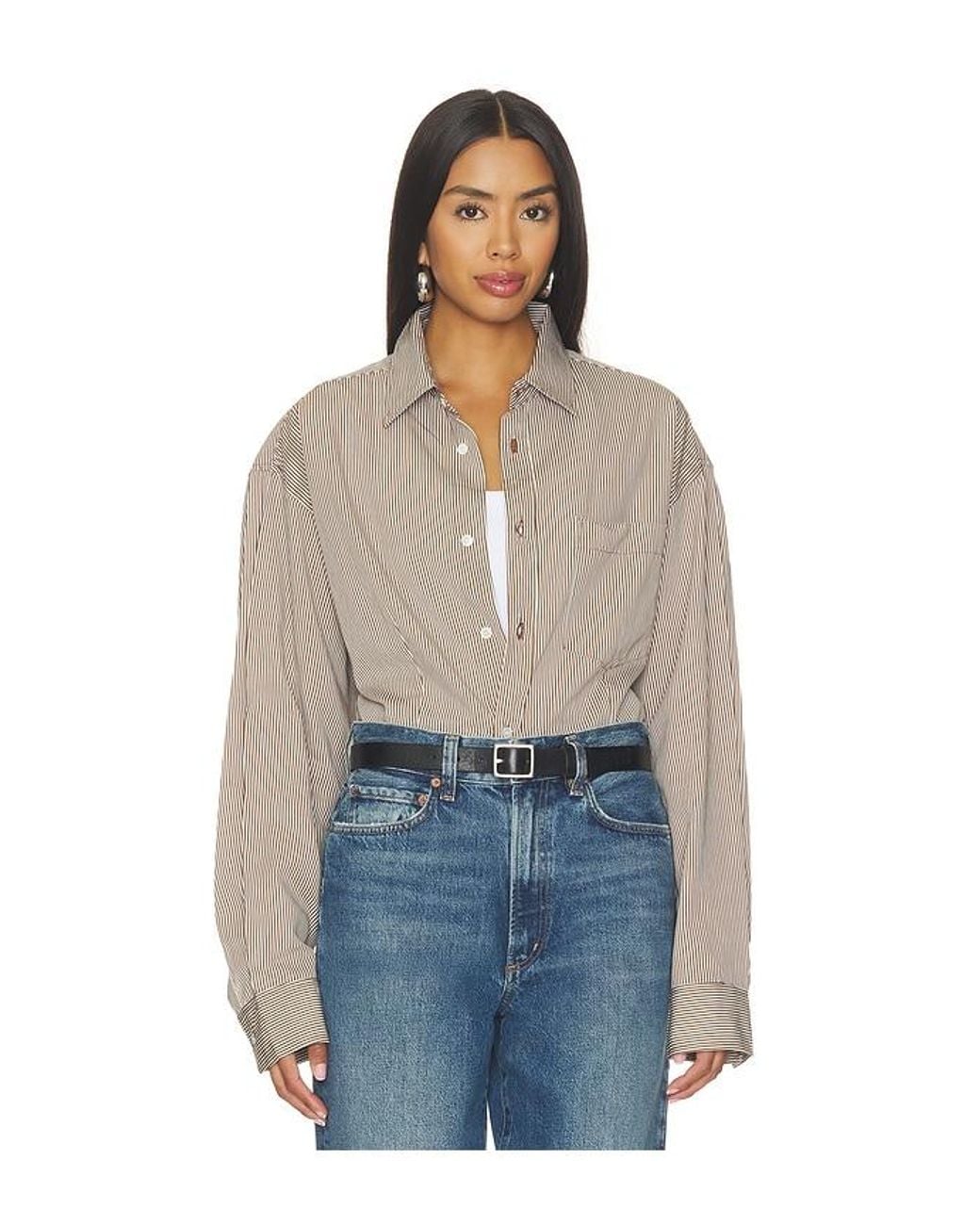 Agolde Blue Cinch Shirt
