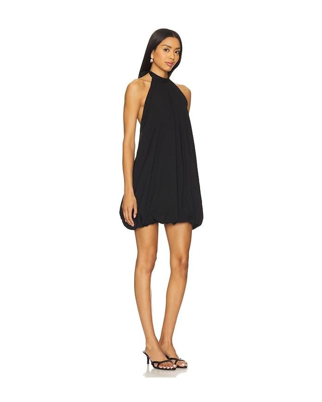 MORE TO COME Black Nala Bubble Mini Dress