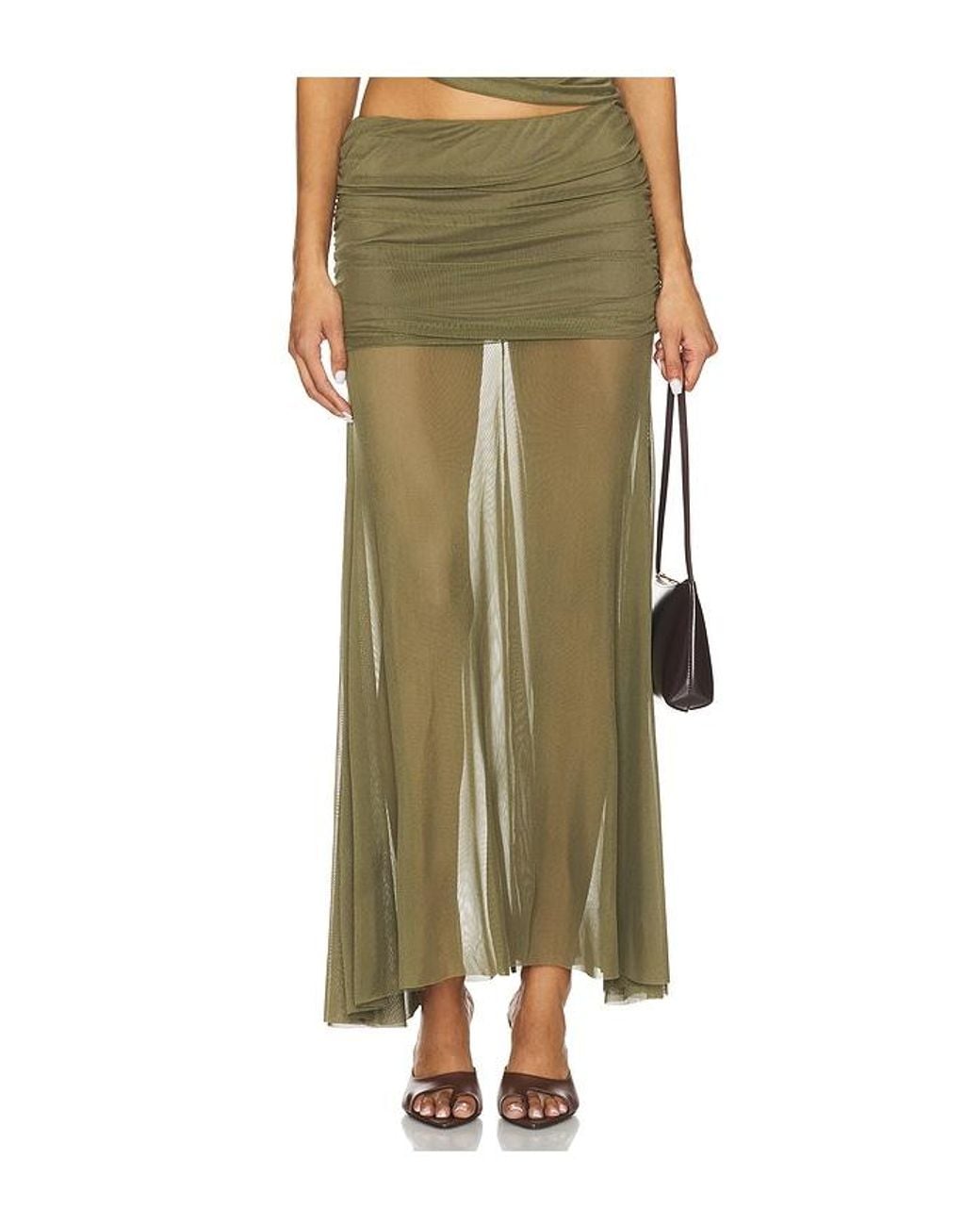 Amanda Uprichard Green Leo Skirt