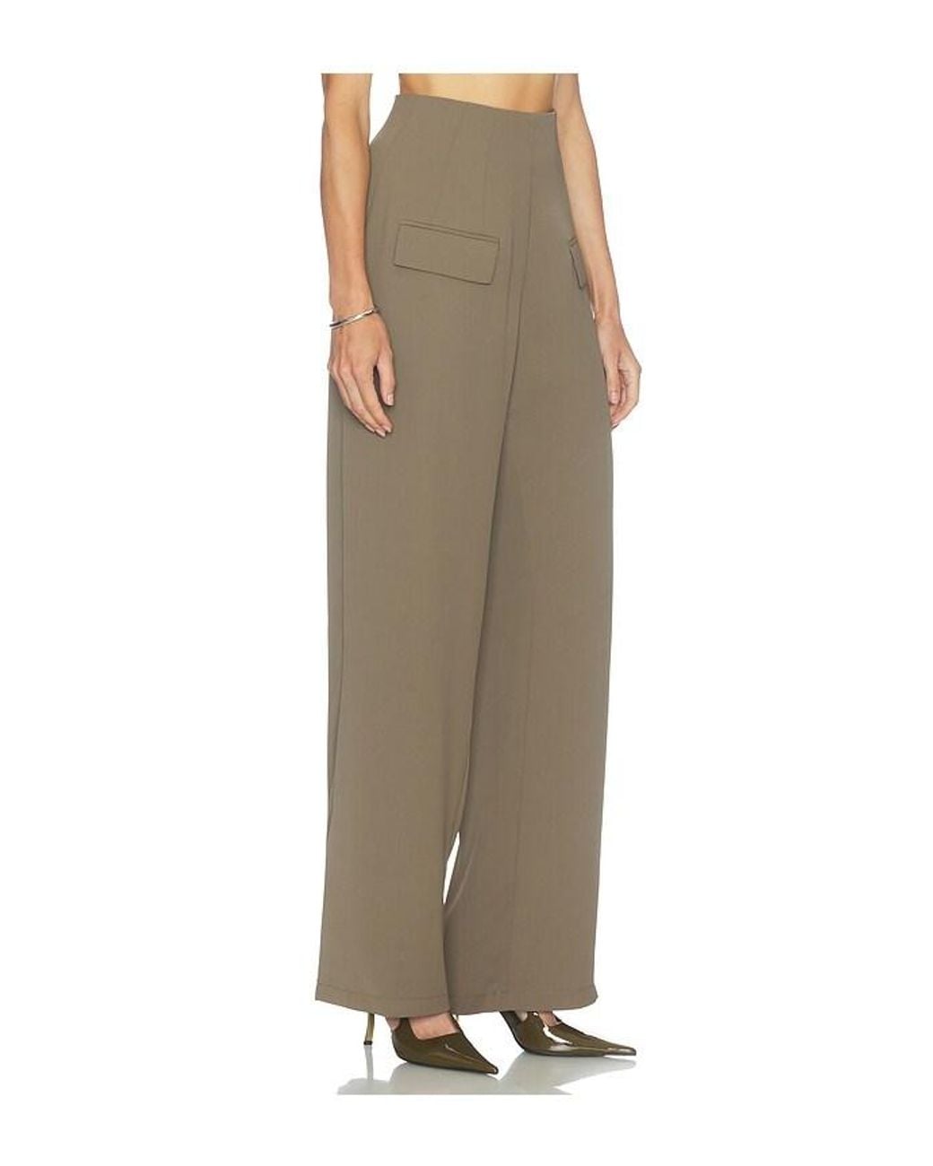 Odd Muse Natural Wide Leg Trousers
