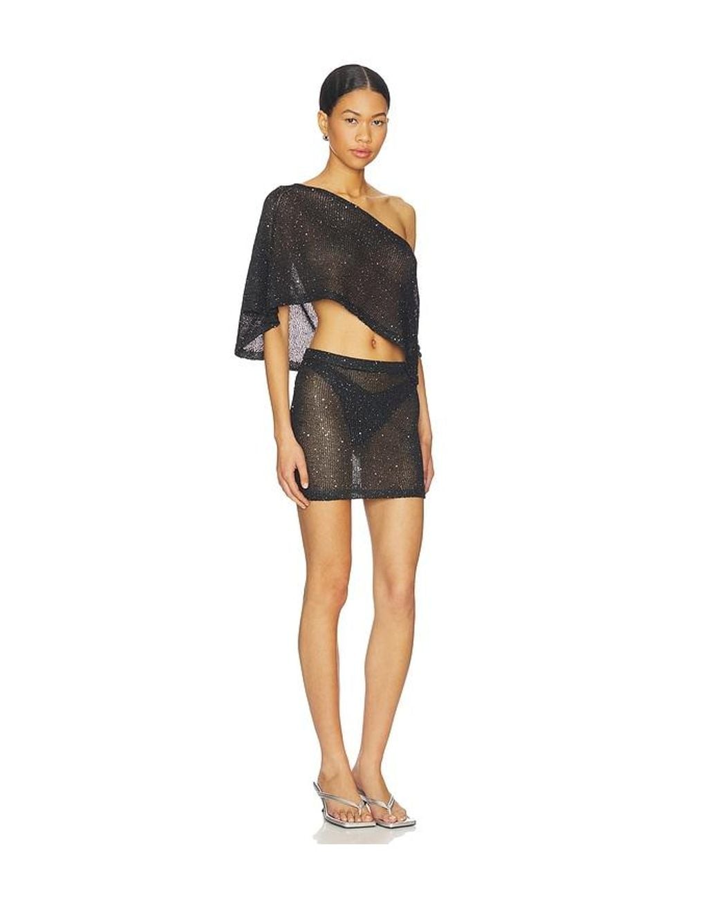 superdown Black Charlena Skirt Set