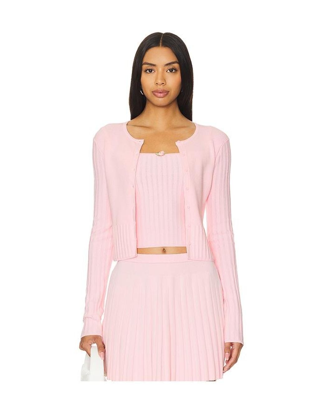 MAJORELLE Pink Lenda Cardigan