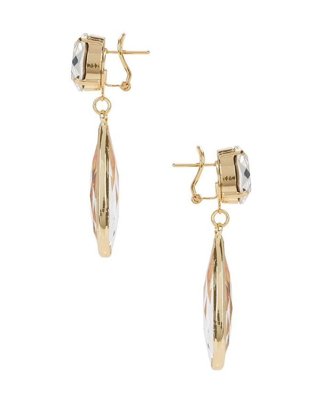 Anton Heunis Multicolor Omega Clasp Mono Colour Drop Earrings