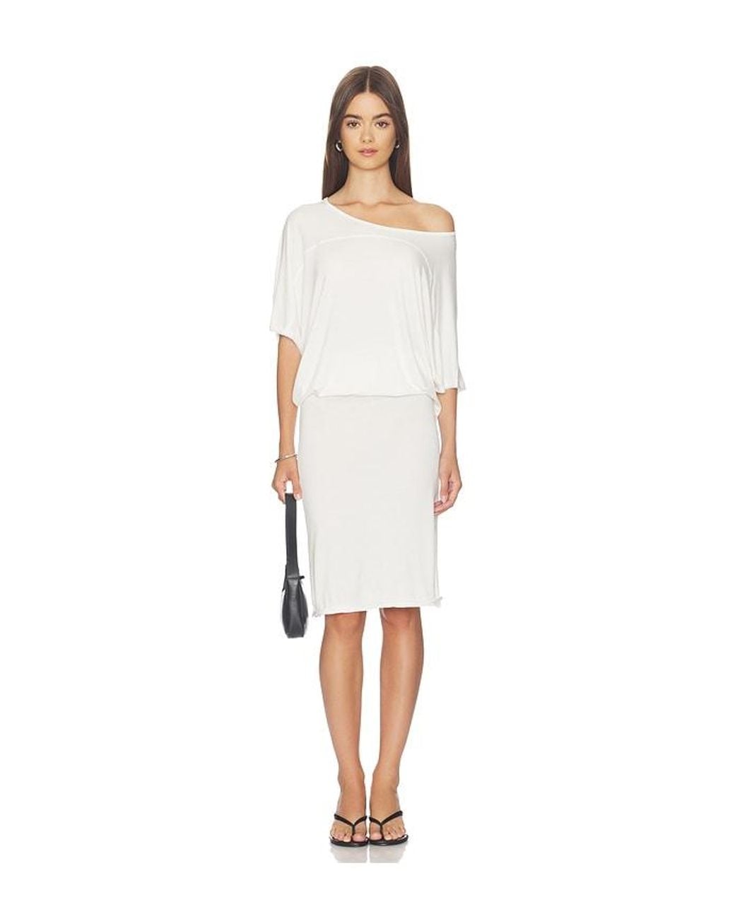With Jean White Vinnie Dress