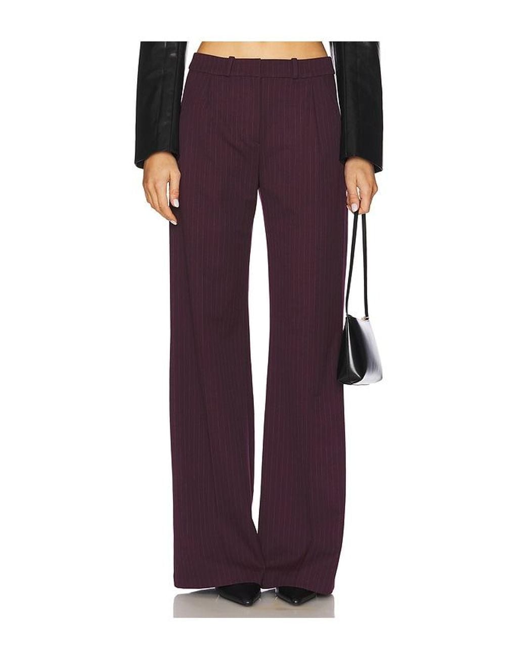 Amanda Uprichard Purple Slater Pants