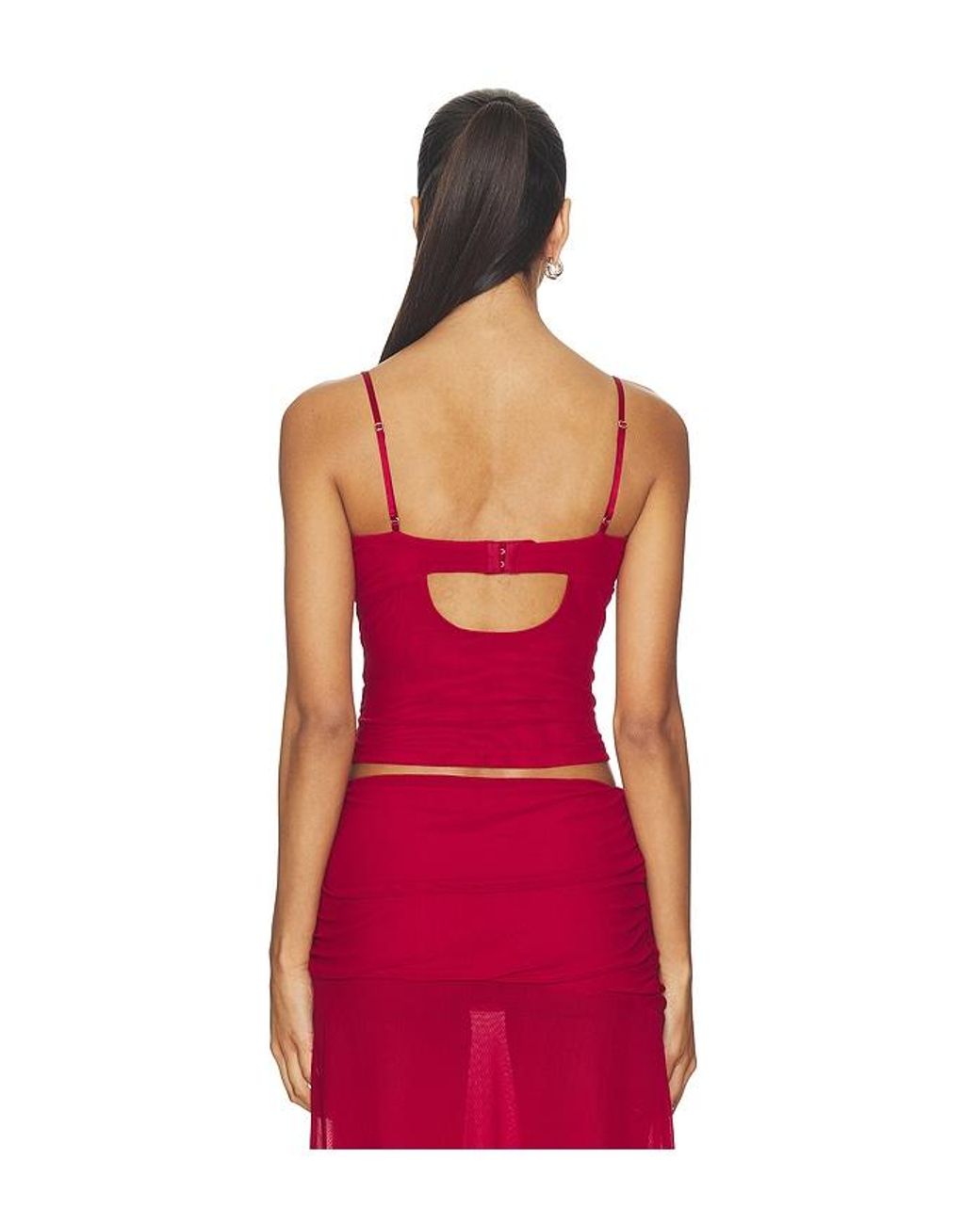 Tiger Mist Red Octavia Top