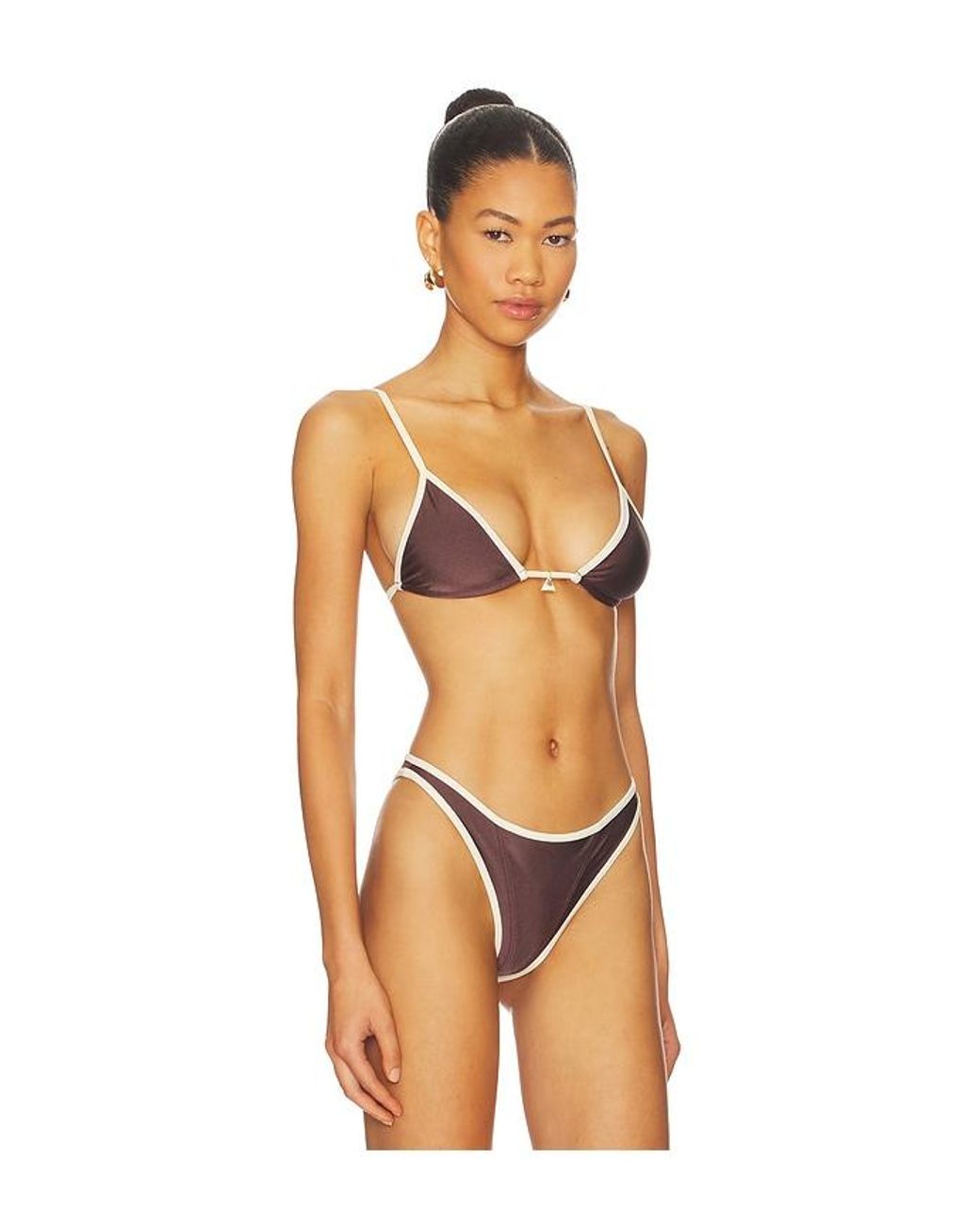 FAE Orange Lumi Triangle Bikini Top