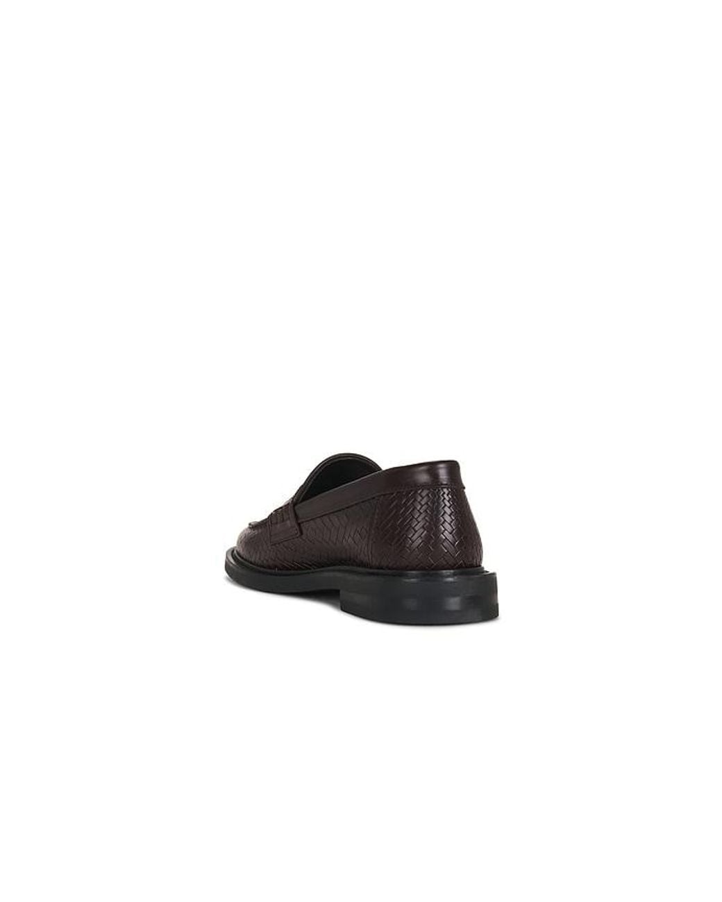 Filling Pieces Black Woven Twist Loafer for men
