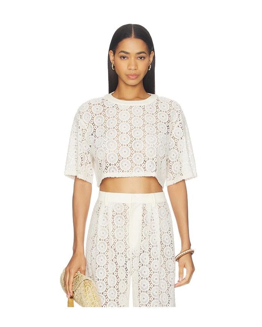 NonChalant Label White Cami Crop