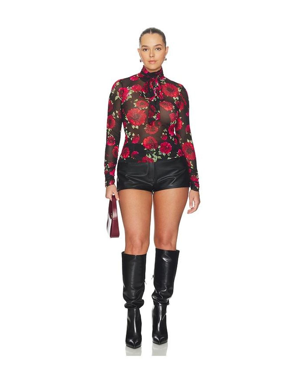 AFRM Red Julien Blouse