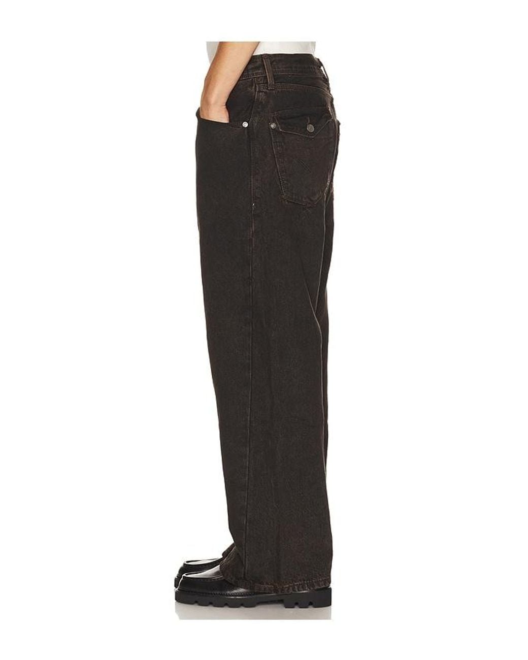 Levi's Black Twisted Baggy Wide Leg Jeans for men