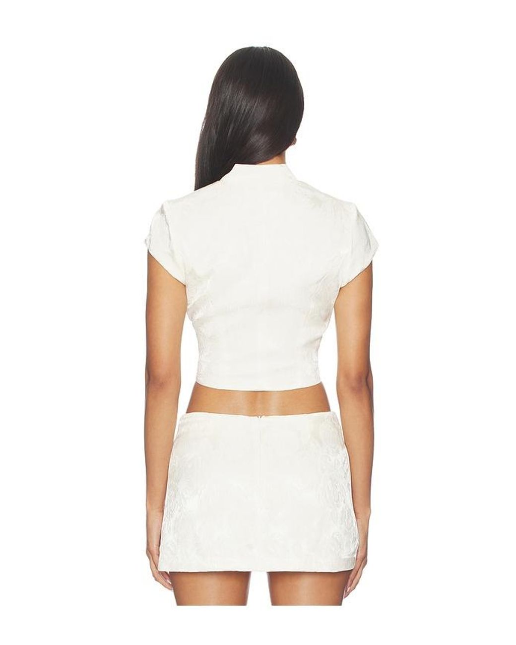 Amanda Uprichard White Lina Top