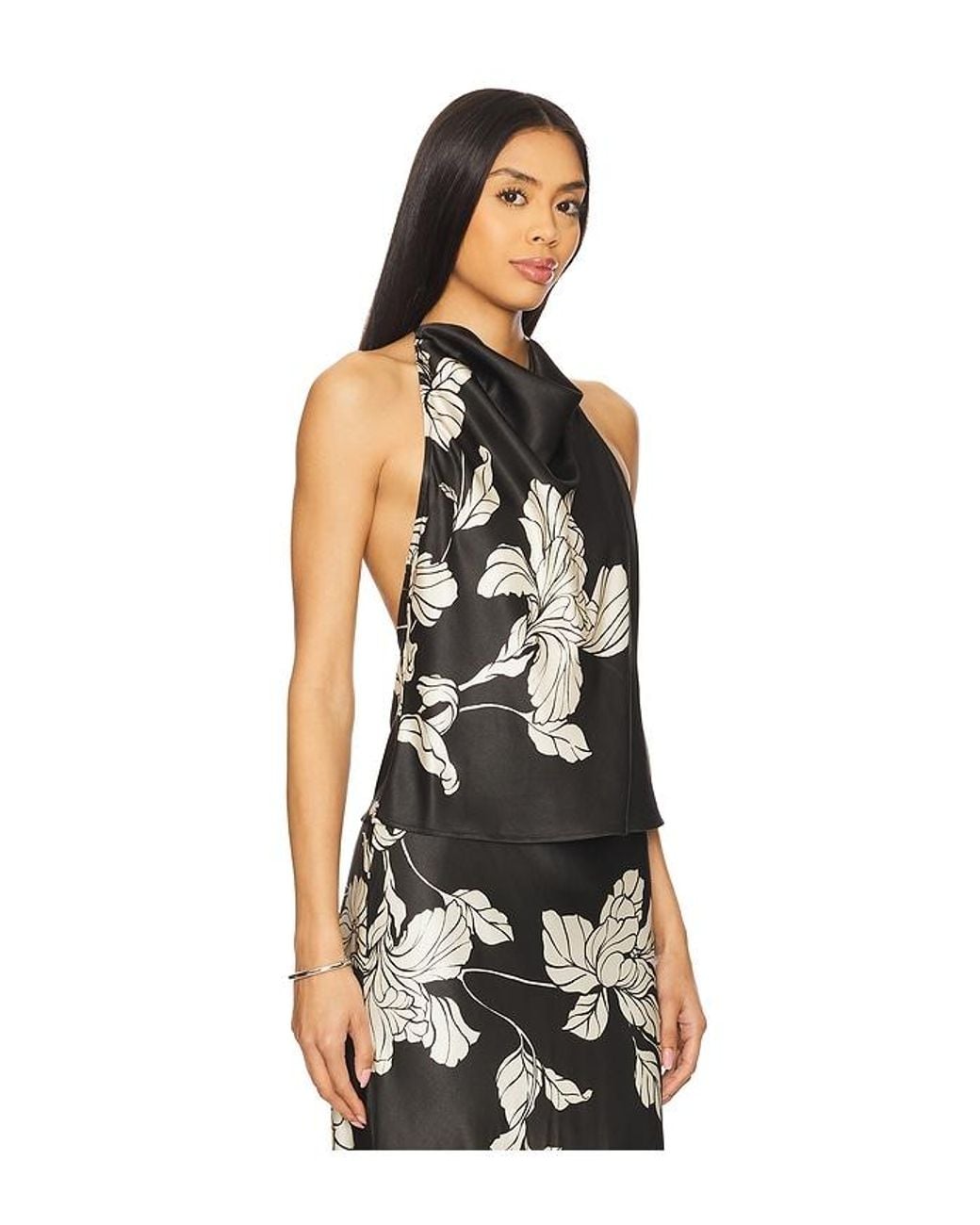 House of Harlow 1960 Black X Revolve Aurora Top