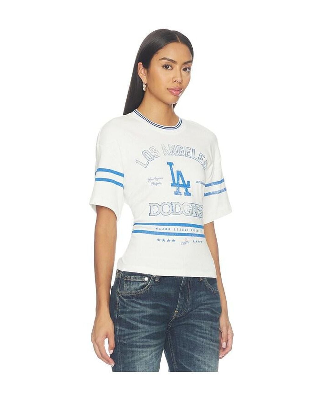 OFF SEASON White Femme Lace-Back Graphic Tee