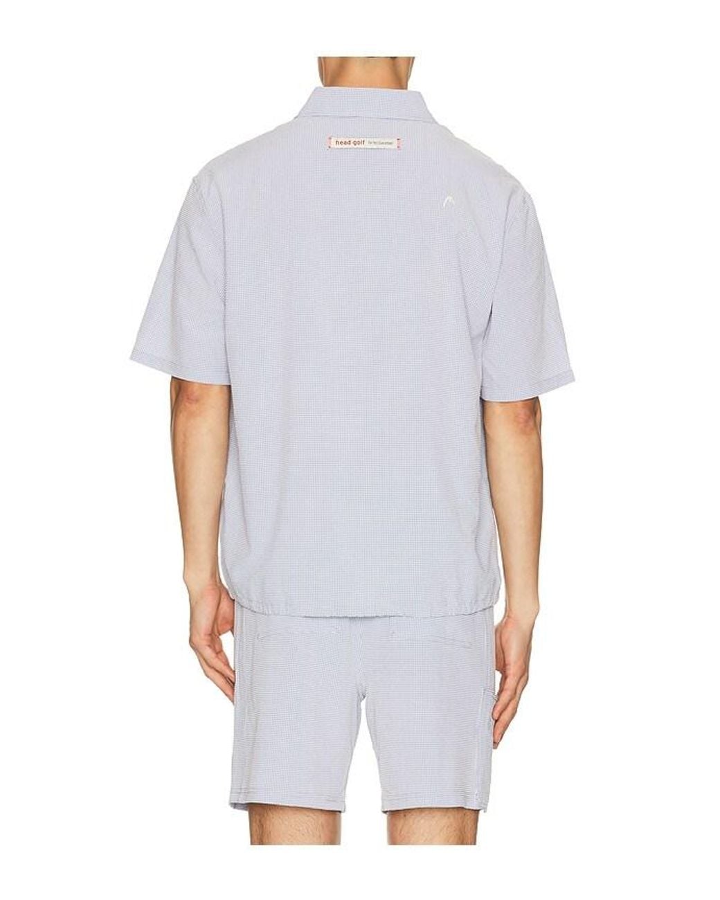 HEAD Golf White Drawstring-Hem Polo for men