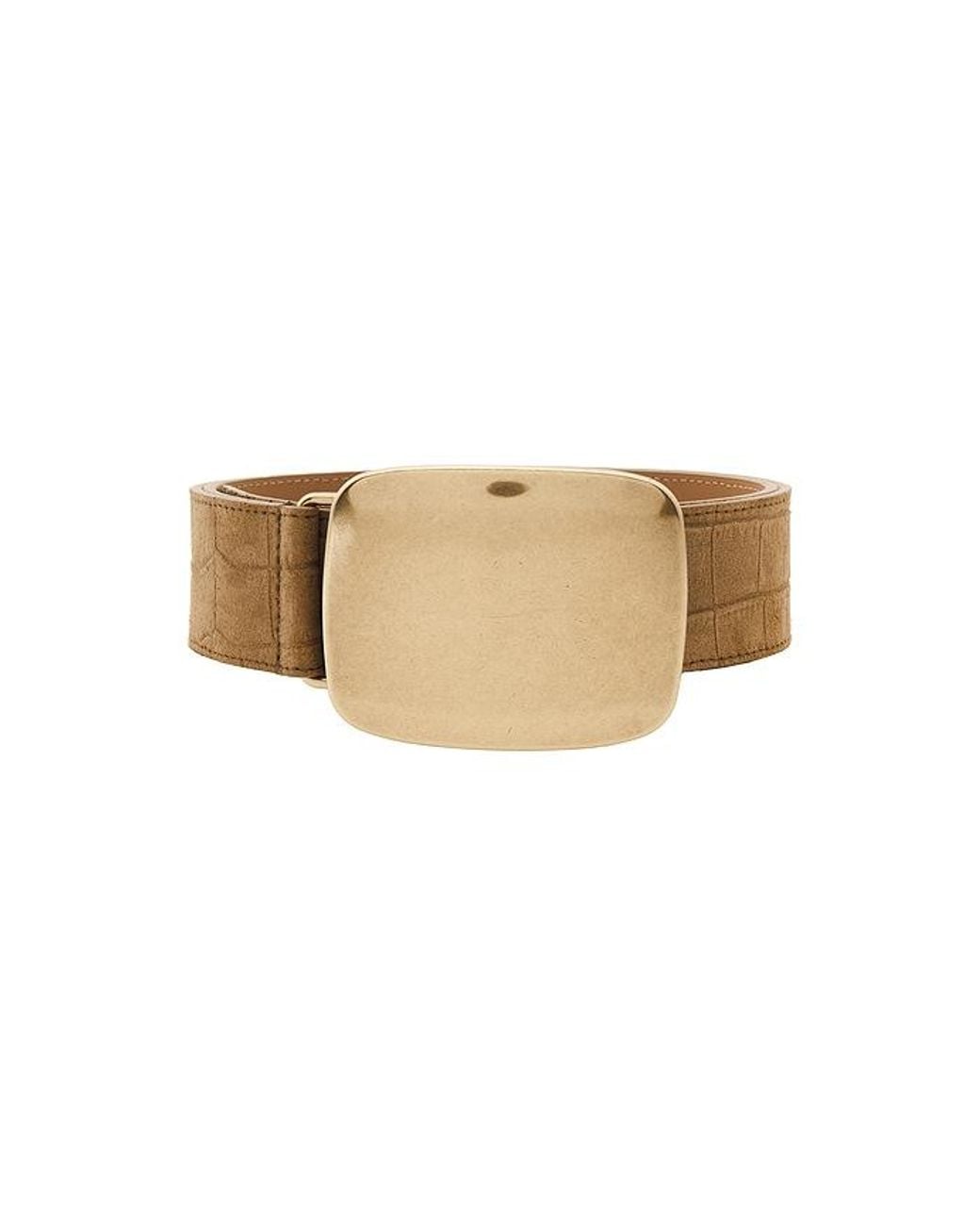 B-Low The Belt White Leighton Croco Suede Belt