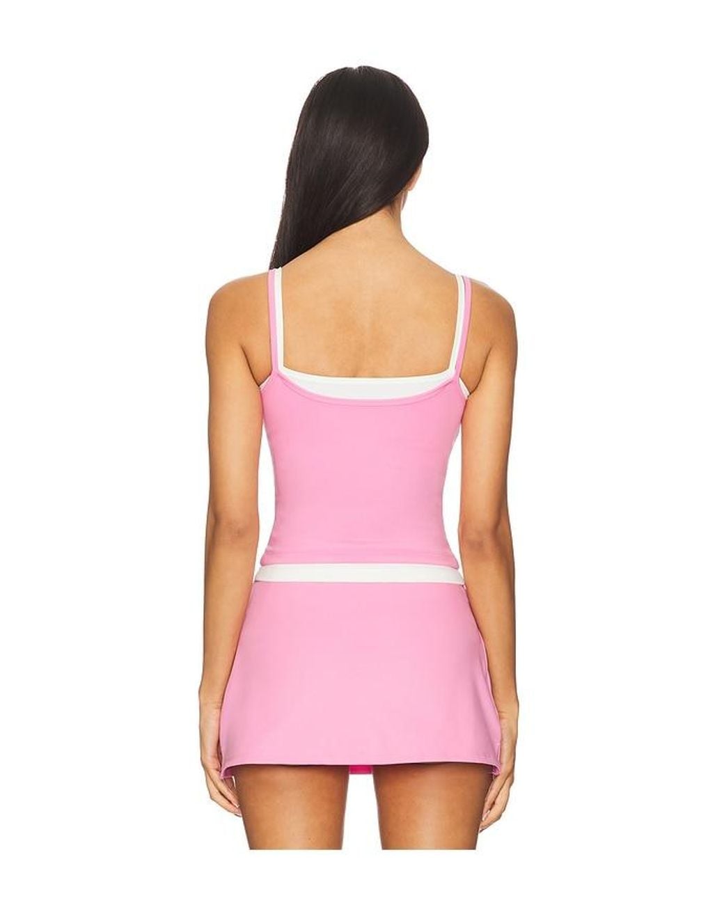 WellBeing + BeingWell Pink Flowwell Sage Tank