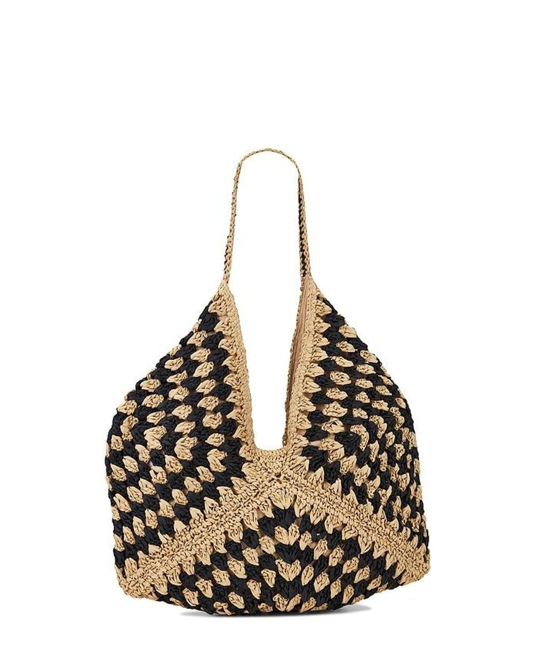 LSPACE Black Coastline Beach Bag