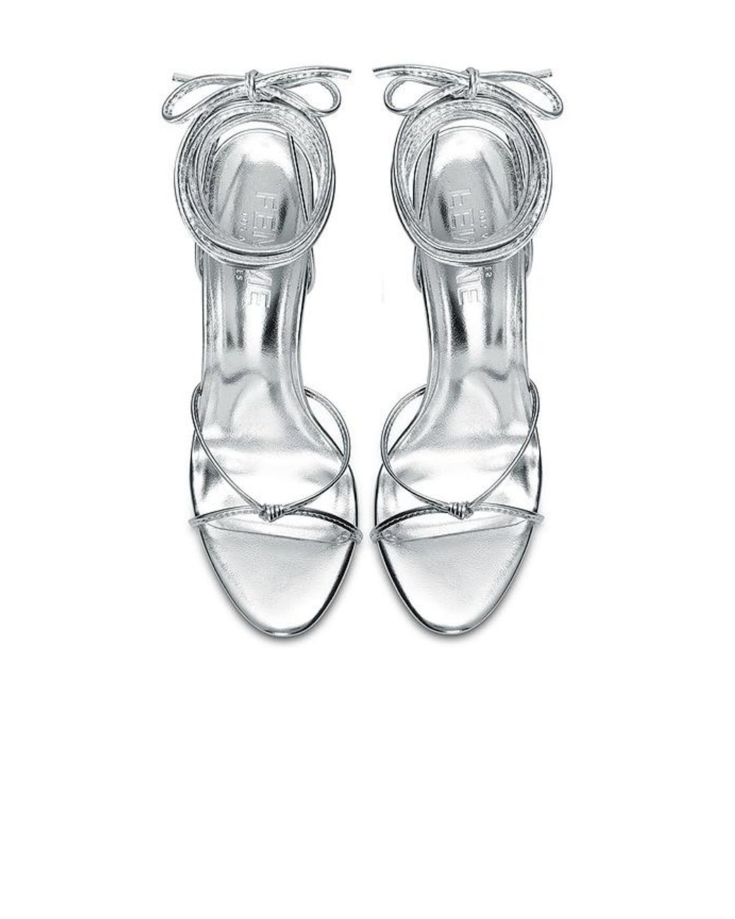Femme LA White Athens Lace Up Heel