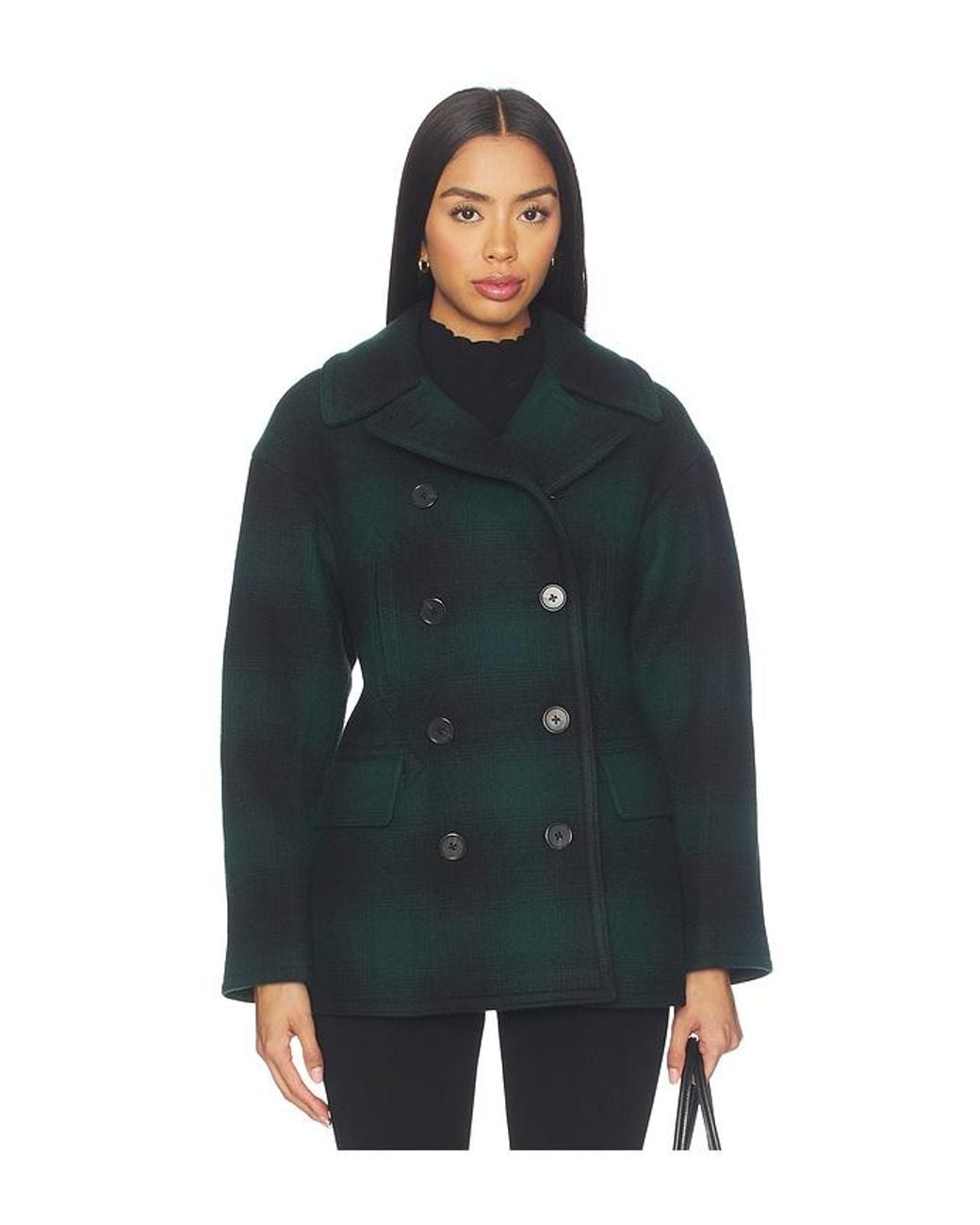 Polo Ralph Lauren Blue Wool Blend Coat