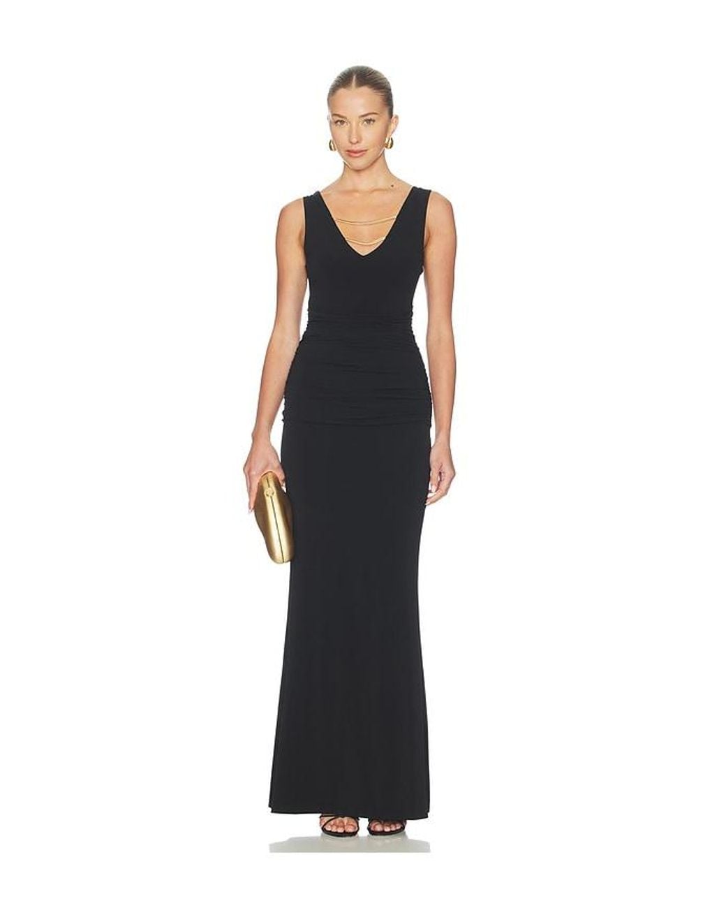 Hervé Léger Black The Paulina Gown