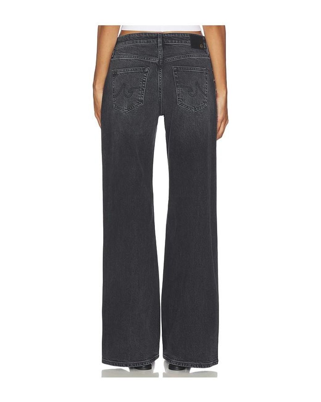 AG Jeans Blue Adria Low Rise Wide Jeans