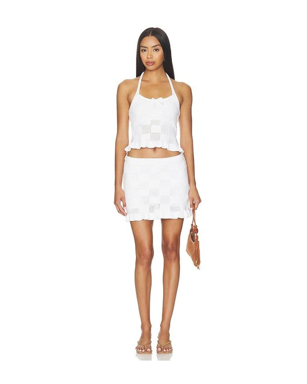 Amanda Uprichard White X Revolve Milena Skort