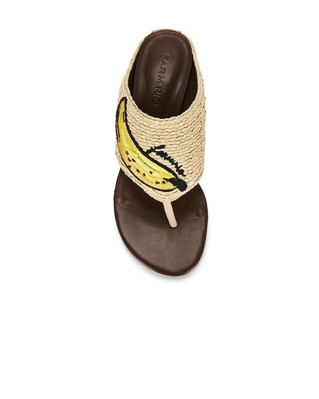 Farm Rio Metallic Raffia Icons Kitten Heel