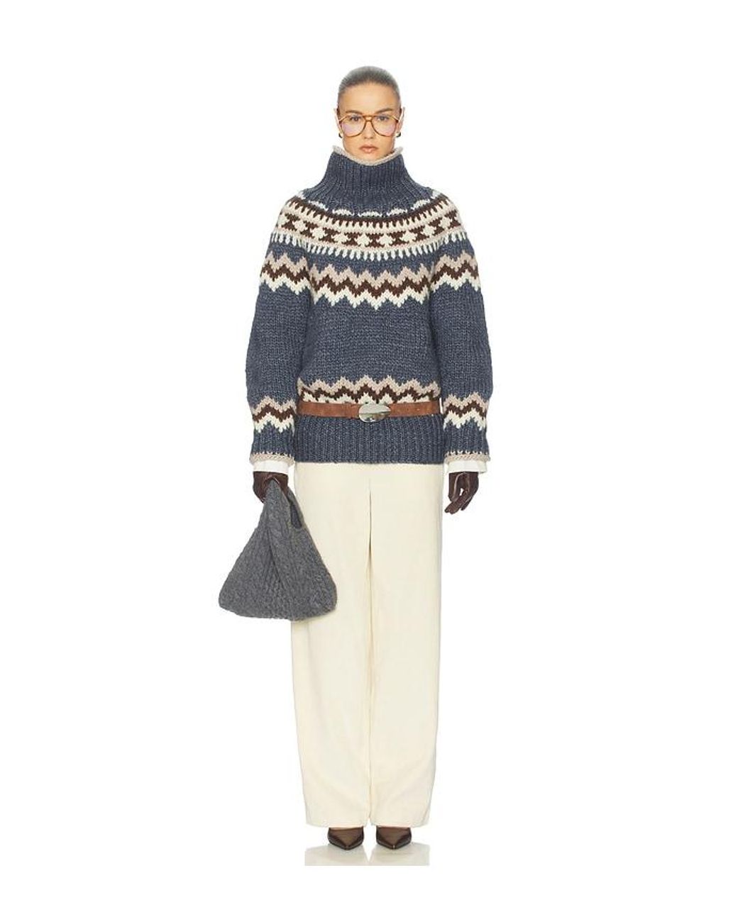 Helsa White The Baggy Trouser
