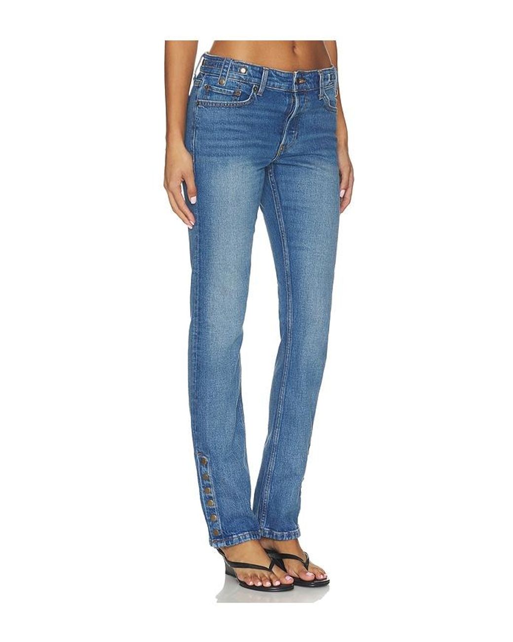 Re/done Blue Britt Bootcut Jeans