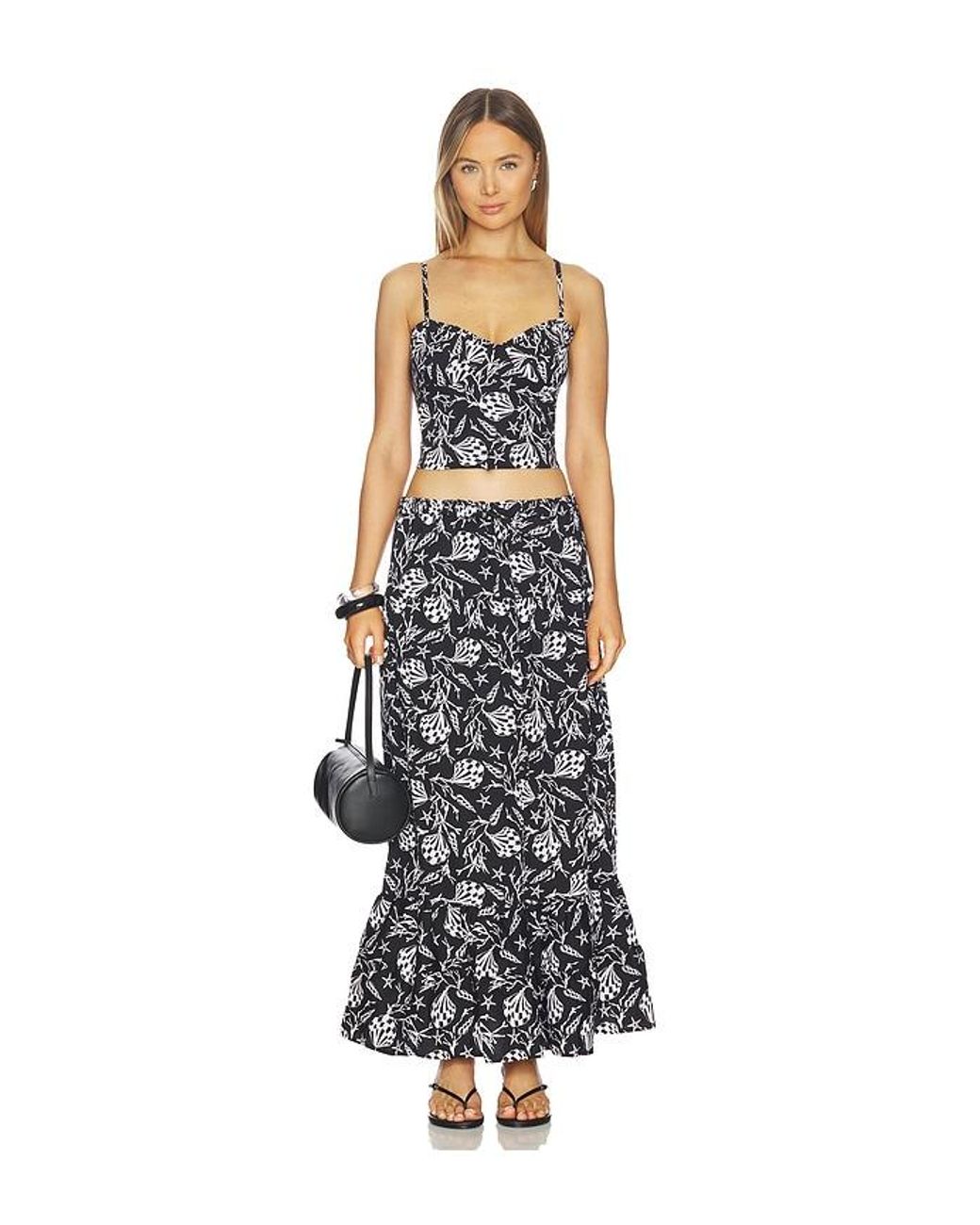Peixoto Black Riley Maxi Skirt