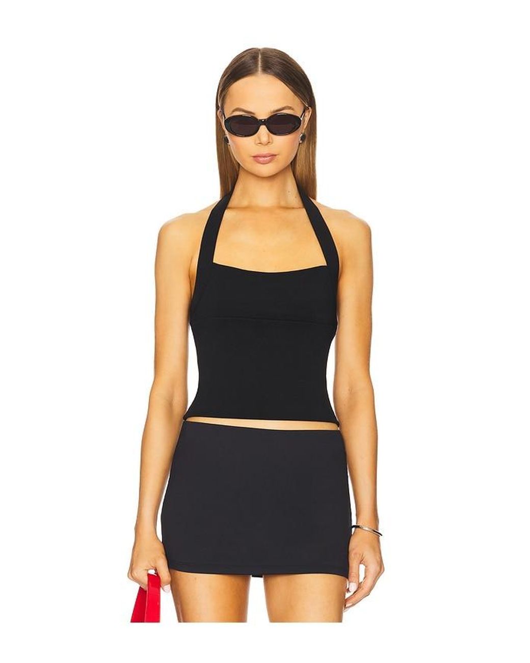 Bec & Bridge Black Skyler Halter Top