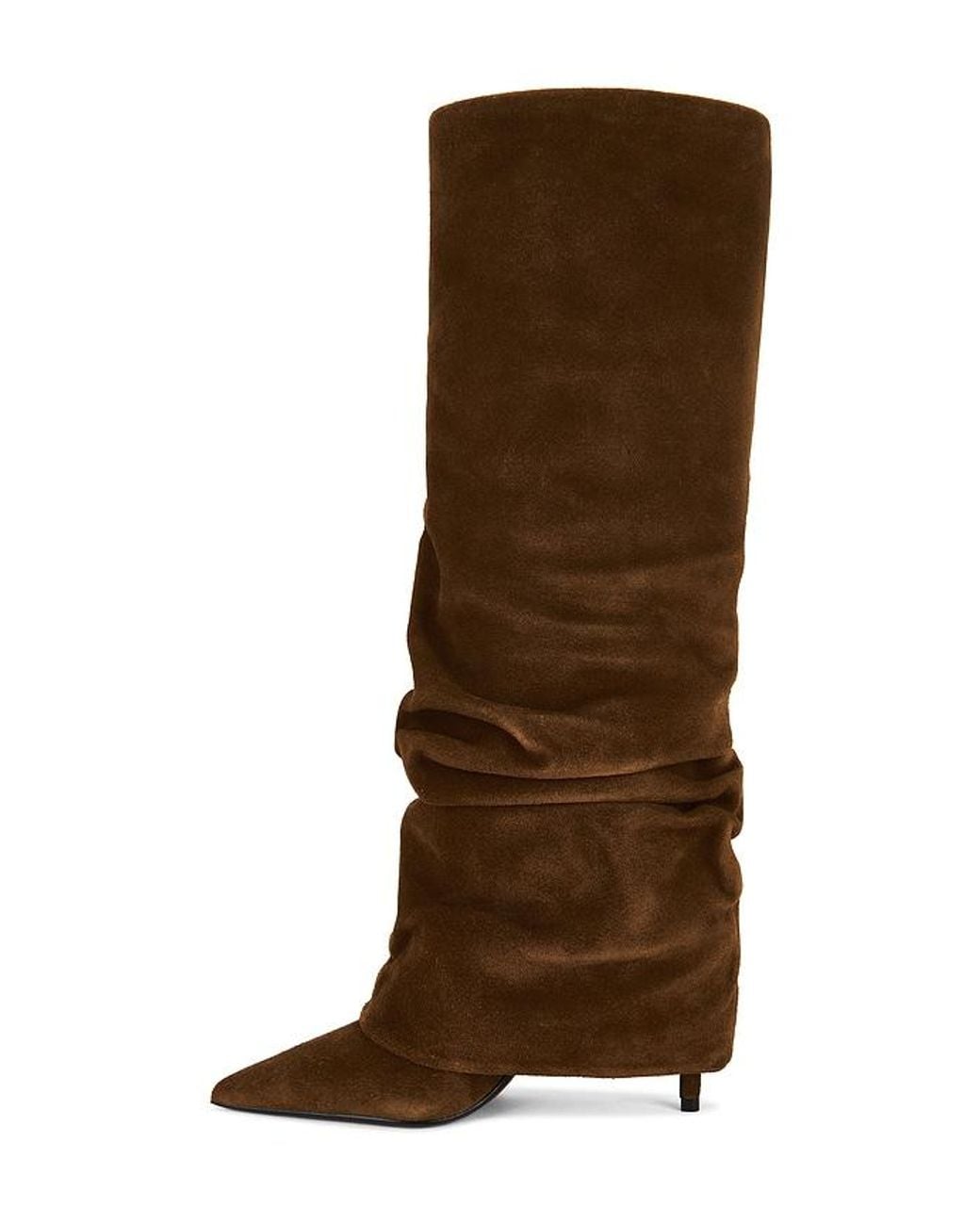 SCHUTZ SHOES Brown Mikki Up Cloak Boot