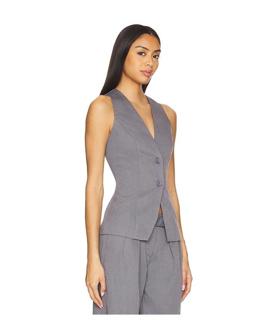 ALL THE WAYS Purple Libbi Open Back Vest