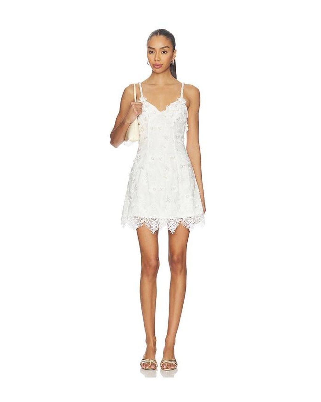 Waimari White Voile Mini Dress