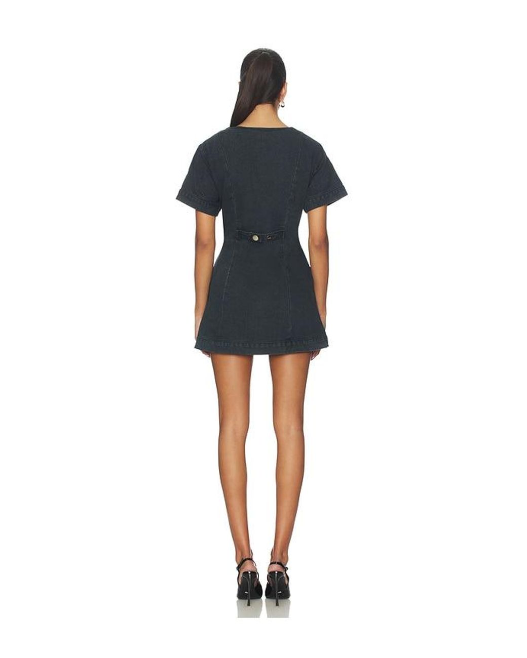 SNDY'S Blue Tilla Denim Mini Dress