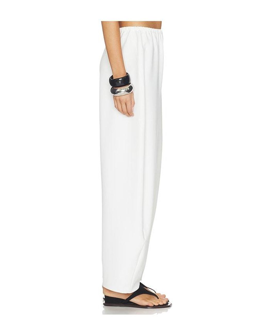La Ligne White Barrel Leg Colby