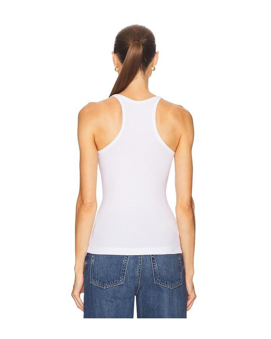 GRLFRND Blue Slim Racer Tank