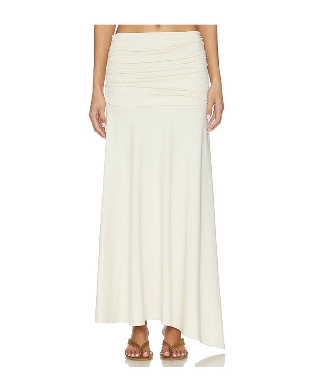 Susana Monaco White Gathered Skirt