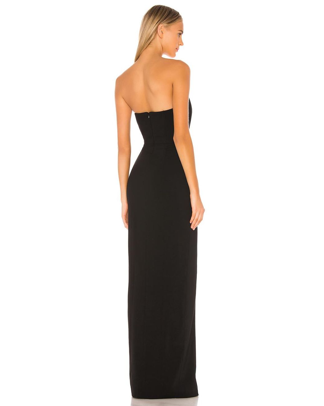 Jay Godfrey Sylvia Strapless Tux Gown in Black | Lyst