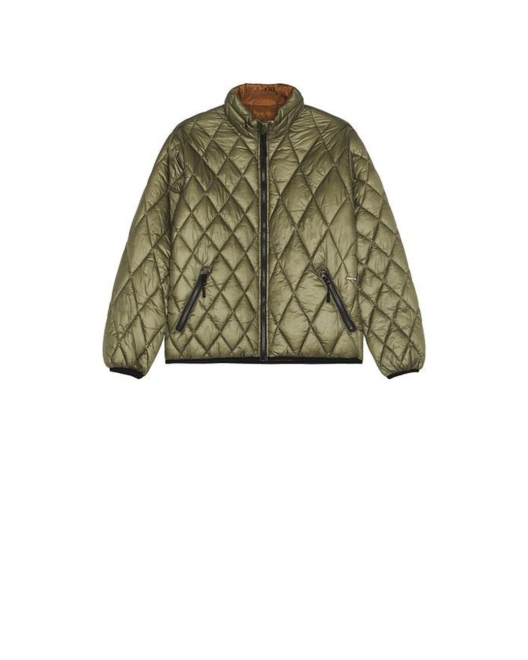 Pop Trading Co. Green Quilted Reversible Jacket for men