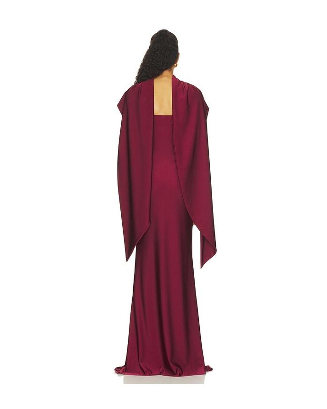 Shani Shemer Red Bella Dress With Scarf