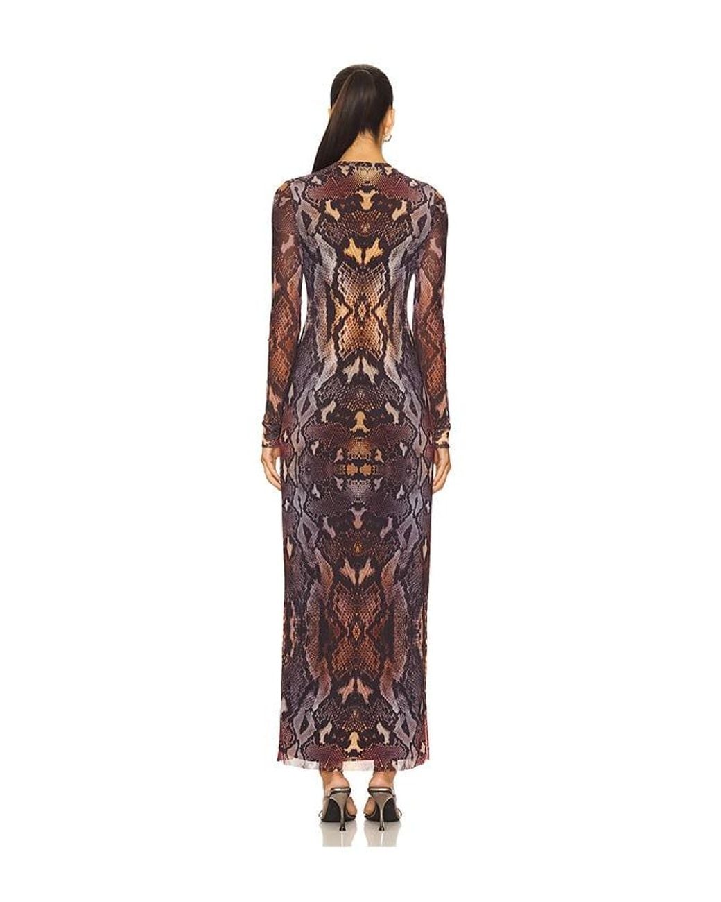 ROBE MAXI DIDI en Brown AFRM en coloris Red